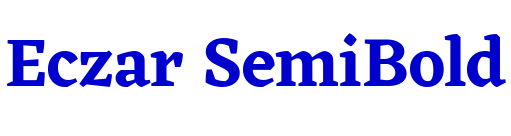 Eczar SemiBold шрифт
